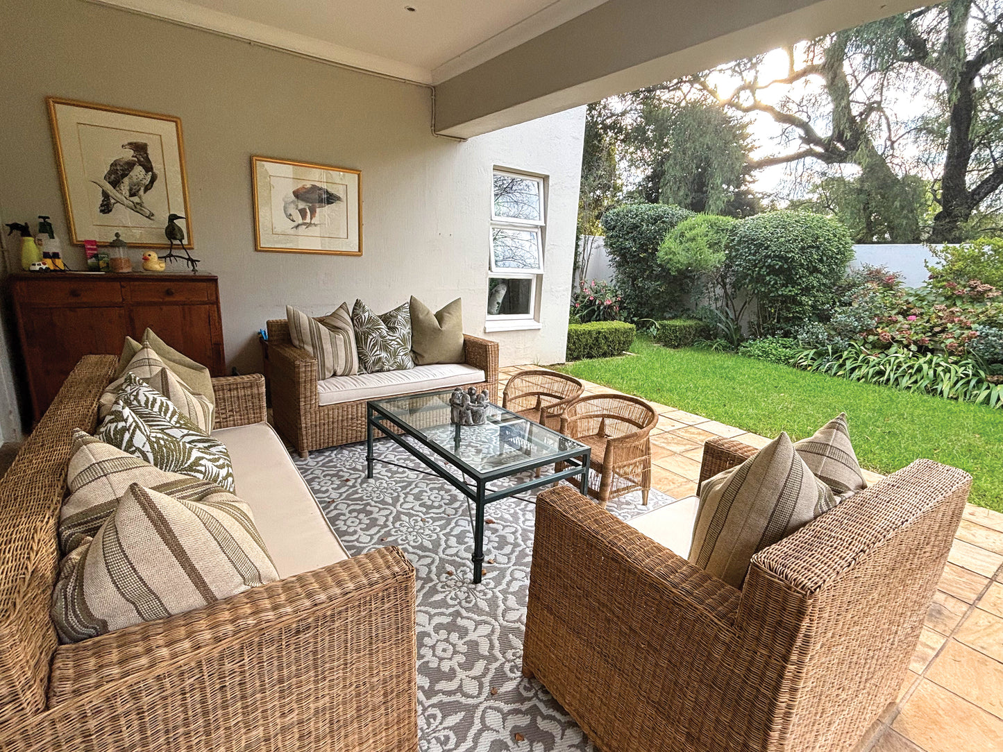 BOX Malawi Couch Set (Option 3) hand weaved woven rattan cane chair malawi with cushion