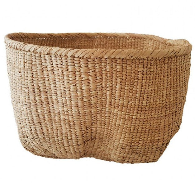 Half Garlic Gourds baskets, are woven by underprivileged women in Bulawayo, Zimbabwe. This provides them with a way to support their families, feed themselves, and provide education for their children