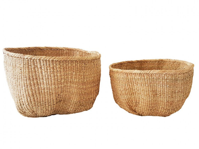 Half Garlic Gourds baskets, are woven by underprivileged women in Bulawayo, Zimbabwe. This provides them with a way to support their families, feed themselves, and provide education for their children