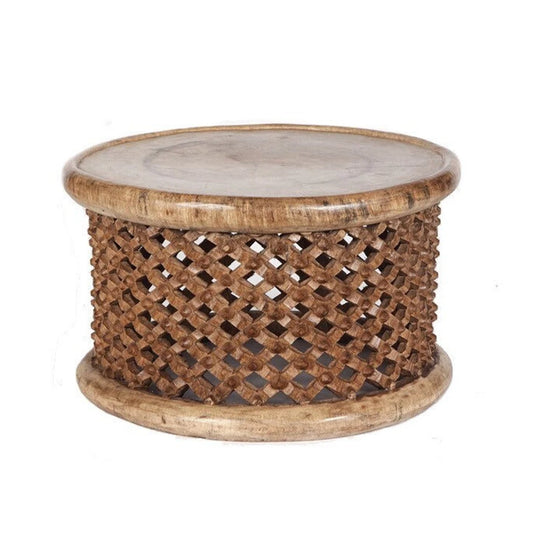 Bamileke Coffee Table (Natural) - Handmade in Cameroon