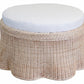 Scalloped Coffee Table with cushion