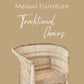 2 x Traditional Malawi Cane Chairs