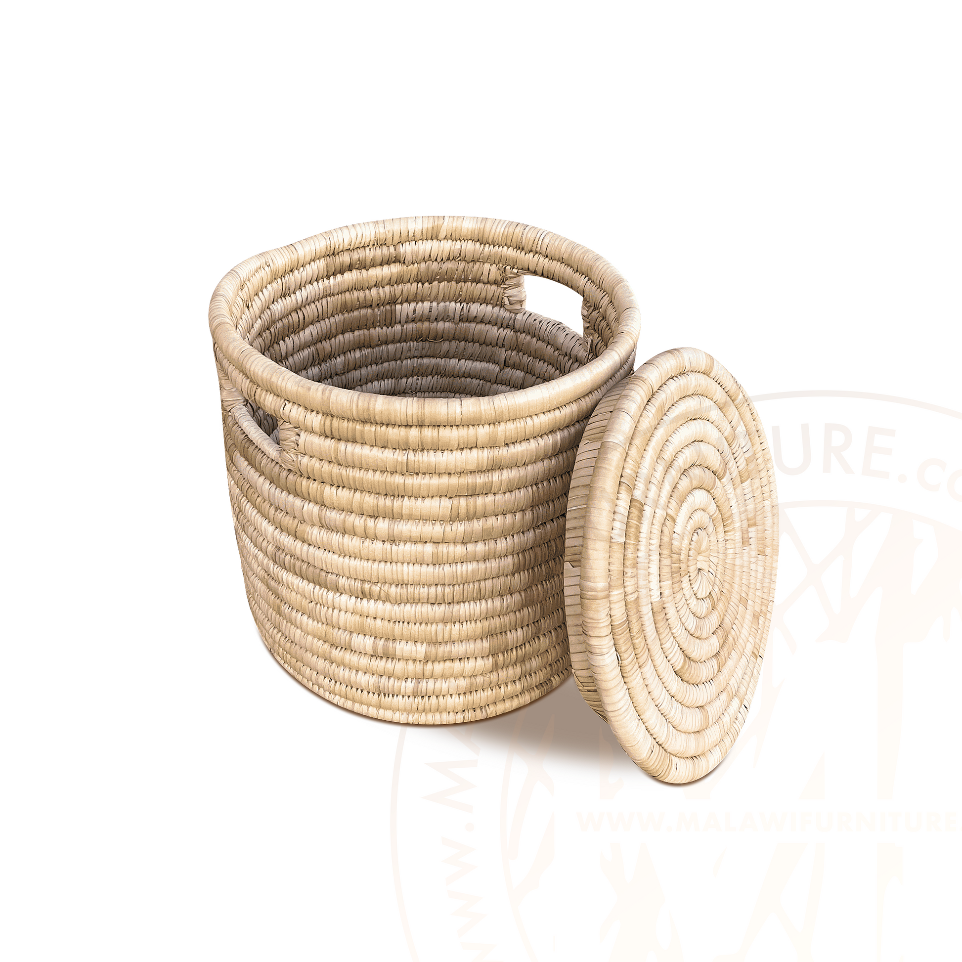 Malawi Laundry Baskets (SET OF 3) Storage Toys Towels Linen Box Weave Woven Basket - Small open