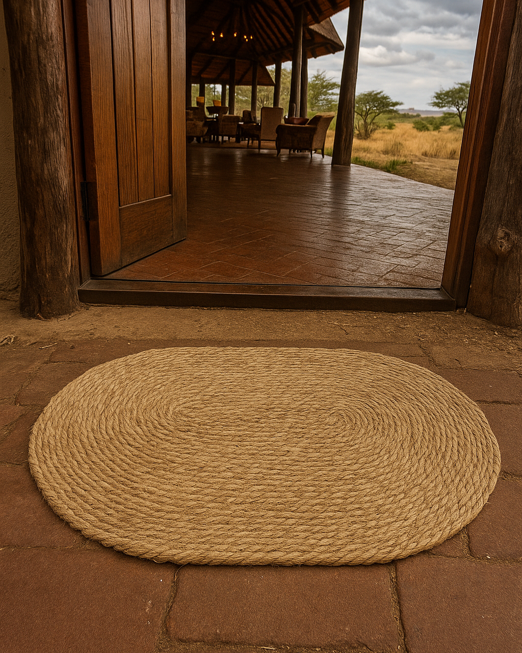 welcome mat for safari lodge 
