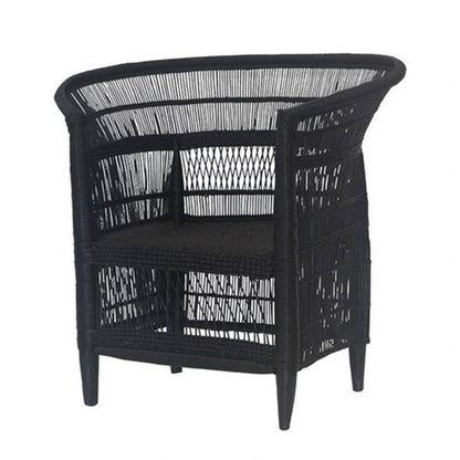 Traditional Malawi Cane Chair (Black)