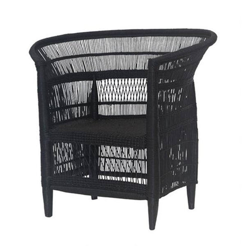 Traditional (Black) Malawi Cane Chair – Malawi Furniture - 100% ...