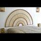 Malawi Halfmoon headboard handmade weaved cane rattan woven 