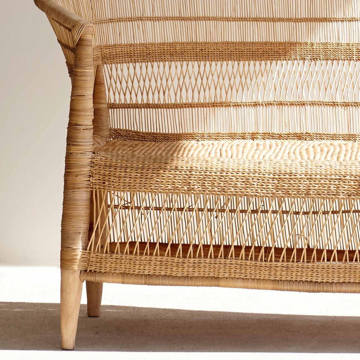 Two Seater Traditional Malawi Cane Chair