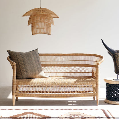 3 SEATER MALAWI CHAIR natural rattan