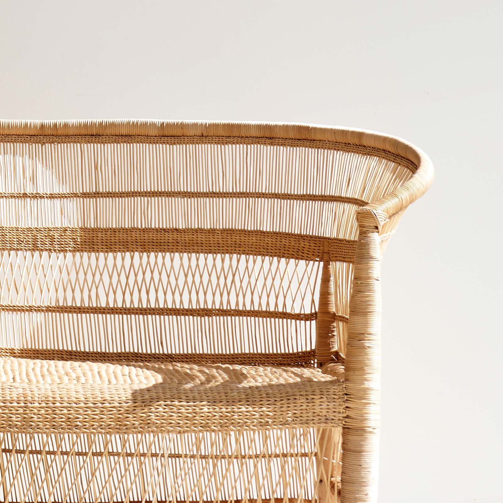 3 SEATER MALAWI CHAIR natural rattan